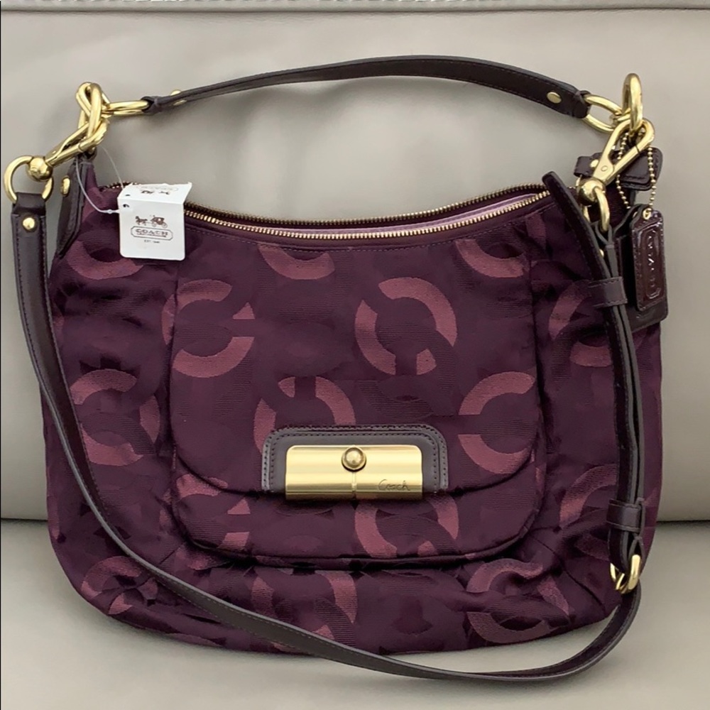 COACH Kristin Chainlink Metallic Lurex Bag